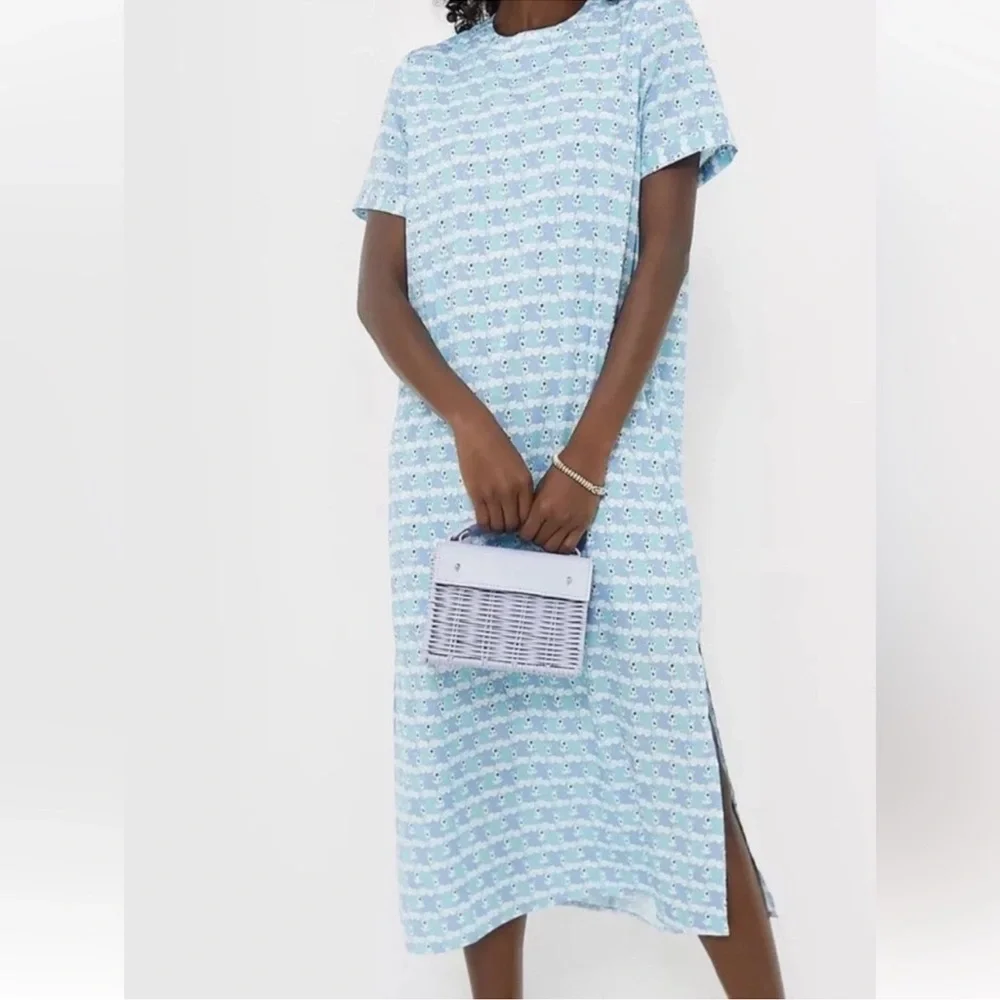 Tuckernuck Hyacinth House Geometric Print Caftan - Picture 1 of 2